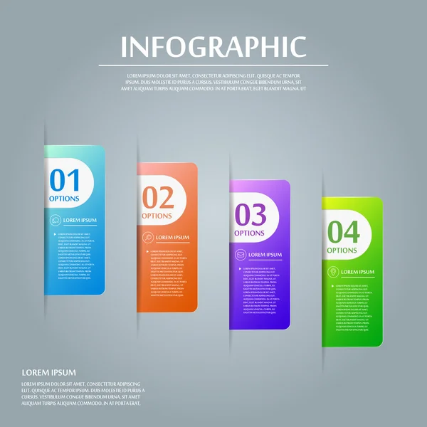 Zeitgemäßes Infografik-Design — Stockvektor