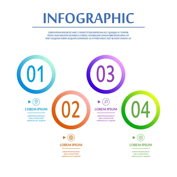 Elegantes Design der Infografik — Stockvektor
