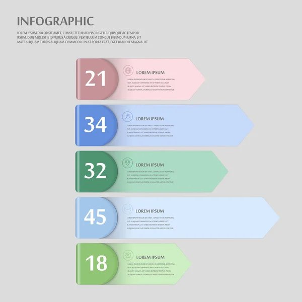 Modernes Infografik-Design — Stockvektor