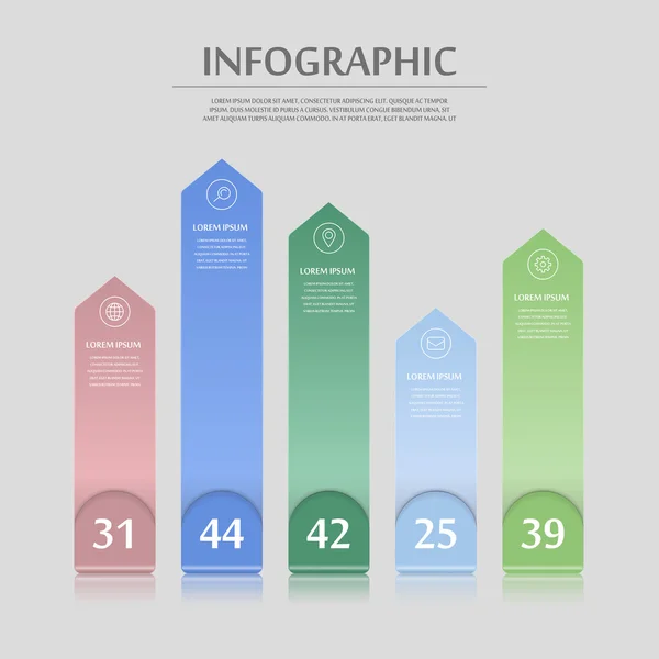 Modernes Infografik-Design — Stockvektor