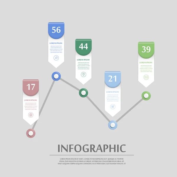 Conception infographique moderne — Image vectorielle