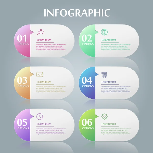 Design infográfico de simplicidade — Vetor de Stock