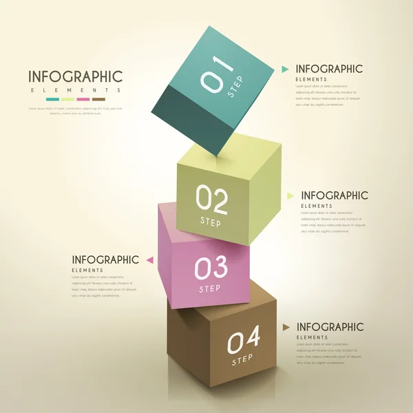 Attractive infographic design Stock Illustration
