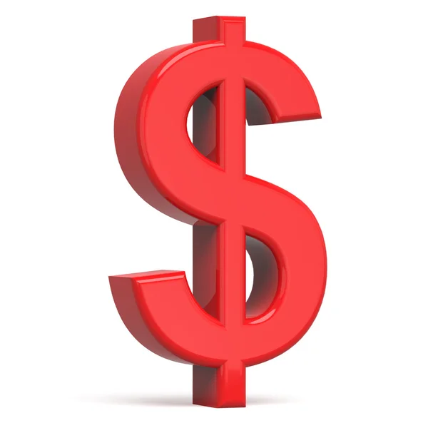 3D red dollar sign — Stock Photo, Image