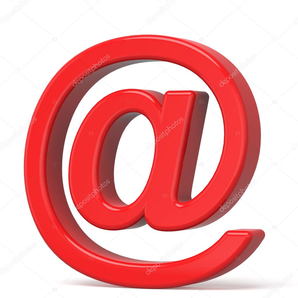 3D red Email symbol — Stock Photo © HstrongART #95089154, image size:1024x1024