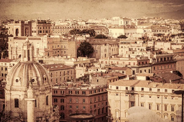 Городской пейзаж Рима. Ретро стиль . — стоковое фото