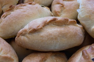 Geleneksel Rus turta. Yakın çekim.