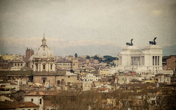 Imagem vintage de um cenário urbano de Roma . — Fotografia de Stock