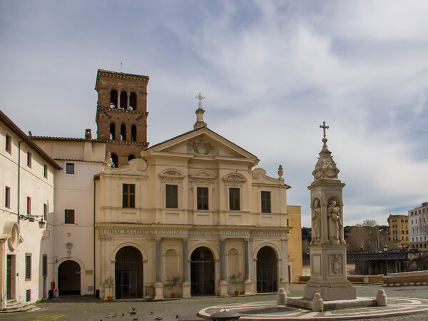 The Basilica of St. Bartholomew on the Island (Basilica di San Bartolomeo all'Isola).