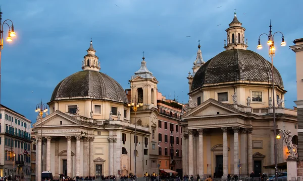 Piazza del Popolo. Roma, Itália . — Fotografia de Stock