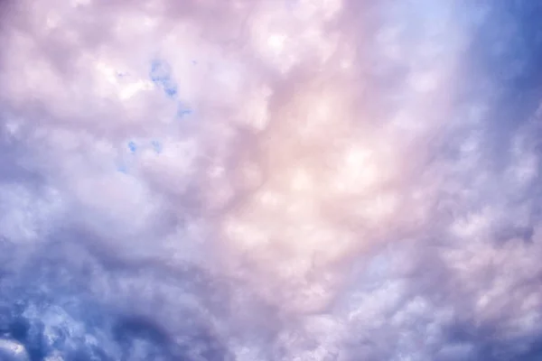 Light Colorful Fluffy Sunset Cloud Patterns Textures — Stock Photo, Image