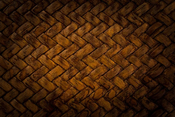 Kahverengi sepet örgüsü deseni — Stok fotoğraf