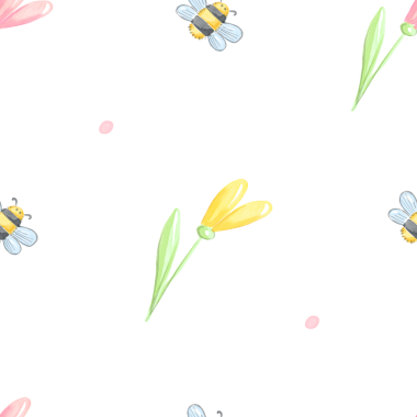 Lalelerle yay kusursuz desen