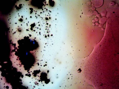 Mikroskobik fotoğraf sanatı, renkli efektler 