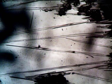 Çıkarılmış kristaller, ev yapımı fotoğraf.