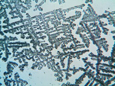 Çıkarılmış kristaller, ev yapımı fotoğraf.