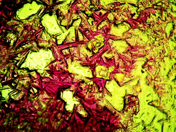 顕微鏡ラベンフク製結晶の写真 — ストック写真
