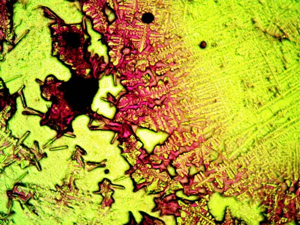 microscope lavenhuk, photo of home-made crystals