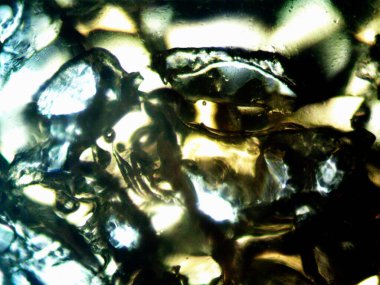 Mikroskop tarafından yapılmış kenevir thc cbd fotoğrafı