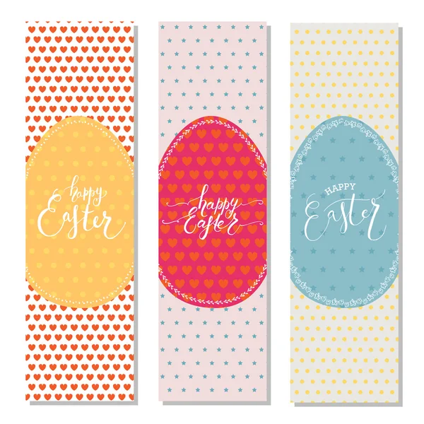 Set with Easter objects — Stock Vector