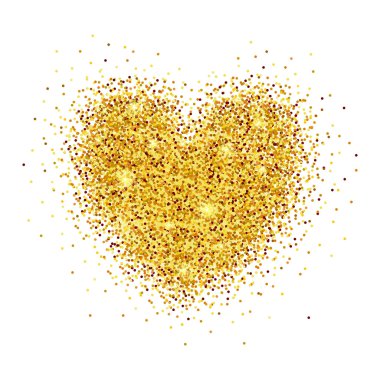 Sevgililer Günü için el çizilmiş glitter kalp arka plan