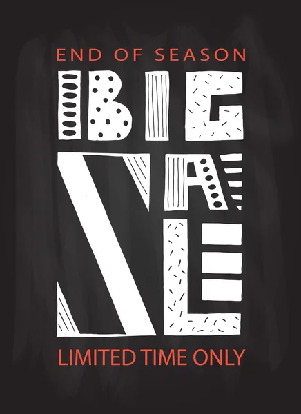 Big Sale lettering typography banner — Διανυσματικό Αρχείο