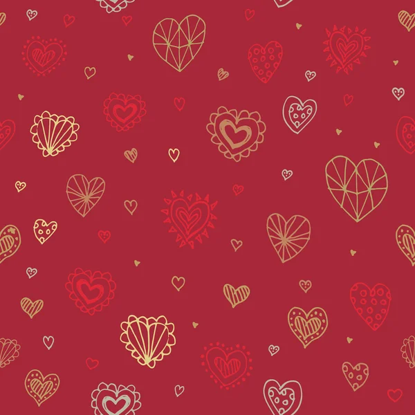 Flat design style Valentine's Day/wedding seamless background — 图库矢量图片