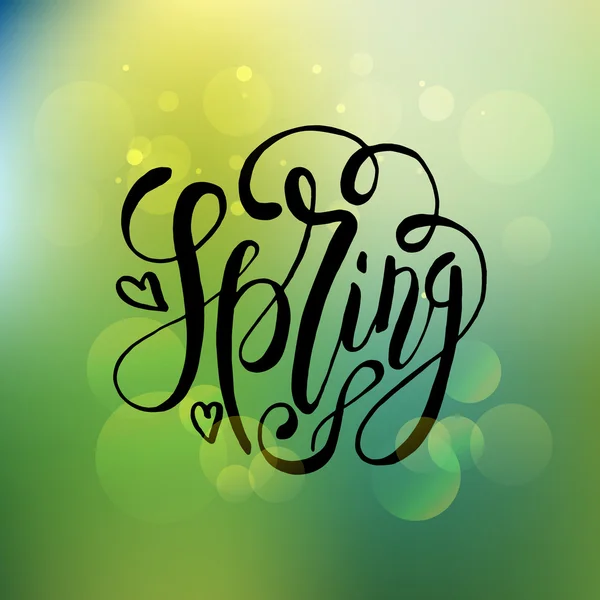 Tipografía de letras de primavera — Vector de stock