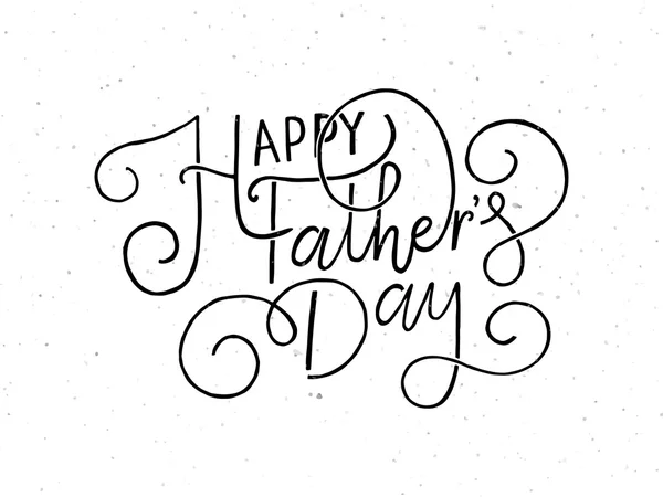 'Happy Father's Day' belettering typografie — Stockvector