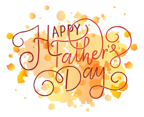 'Happy Father's Day' belettering typografie — Stockvector