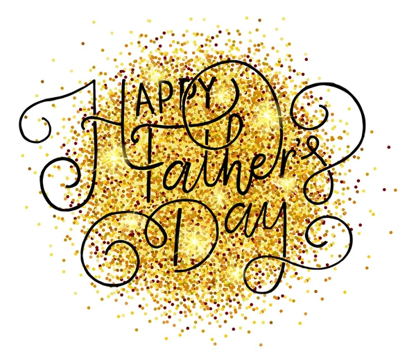 'Happy Father's Day' belettering typografie — Stockvector