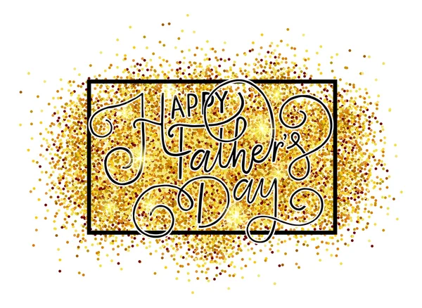 'Happy Father's Day' belettering typografie — Stockvector