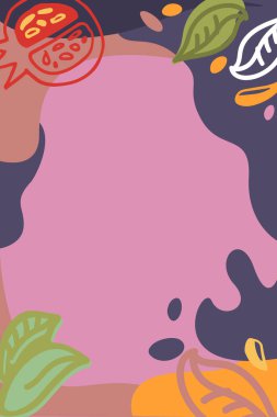 Rosh Hashanah Yahudi Yeni Yılı için arka plan temsilcisi illüstrasyonu. Simge, rozet, poster, bayrak, imza Shana Tova