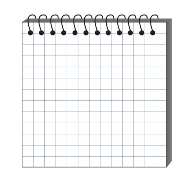 the vector illustration of sketchbook