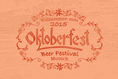 Vector illustration of Oktoberfest logotype