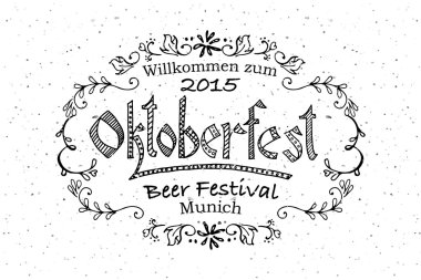 Vector illustration of Oktoberfest logotype
