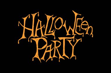 Mutlu Cadılar Bayramı partisi poster. Vektör çizim.