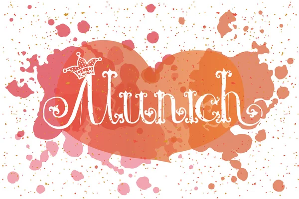 Vector illustration of Munich logotype — 스톡 벡터