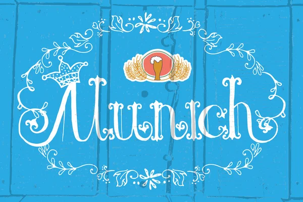 Vektorillustration des Münchner Logos — Stockvektor