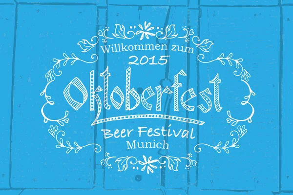 Ilustração vetorial do logótipo Oktoberfest — Vetor de Stock