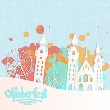 Vector illustration of Oktoberfest card