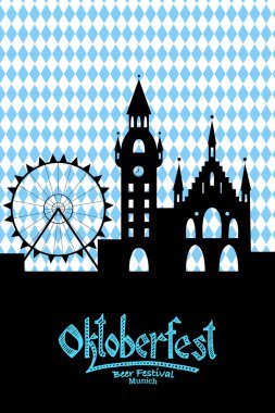 Vector illustration of Oktoberfest card