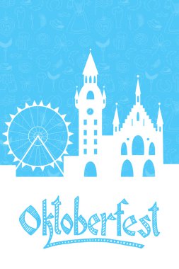 Vector illustration of Oktoberfest card