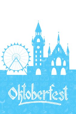 Vector illustration of Oktoberfest card