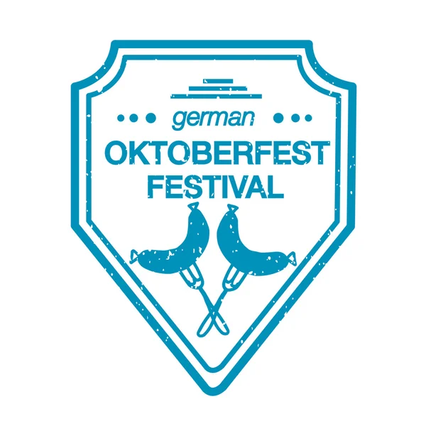 Coleção vetorial de Oktoberfest mão desenhada modelos de logotipo . — Vetor de Stock