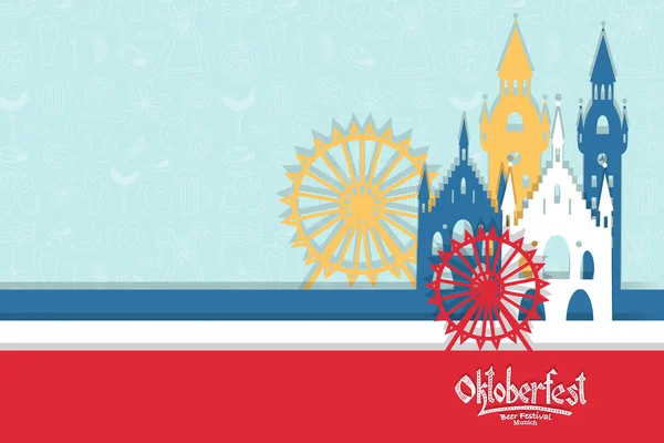 Ilustración vectorial de tarjeta Oktoberfest — Vector de stock