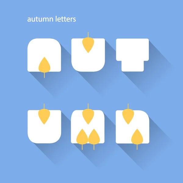 The vector illustration of letters — 스톡 벡터