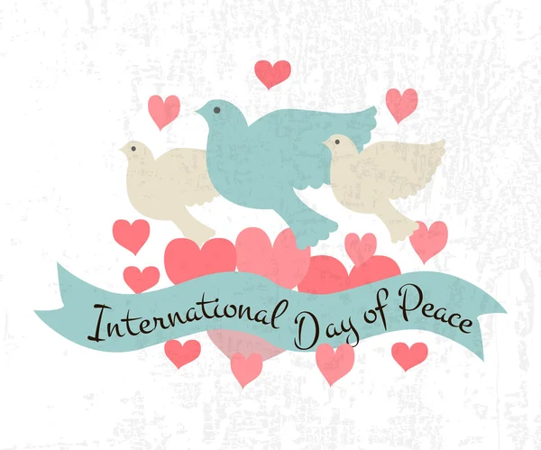 Illustrazione vettoriale della Giornata Internazionale della Pace — Vettoriale Stock