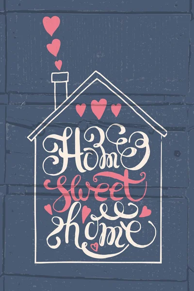 Cytat "Home Sweet Home" — Wektor stockowy