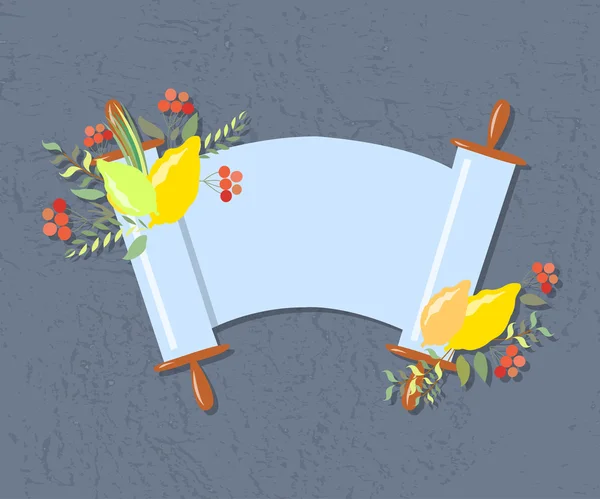 Sukkot için etiketleri ve öğeleri vektör toplama